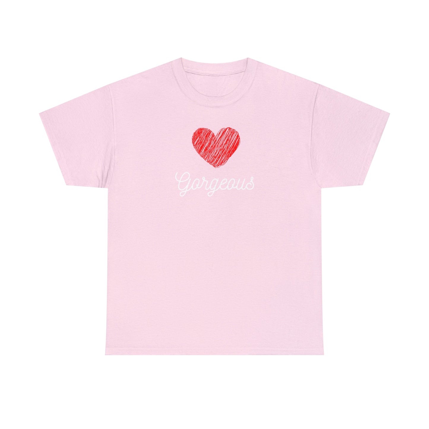 Gorgeous Heart, Love, Positivity, Romantic, Unisex Heavy Cotton Tee - StarJam T-Shirt