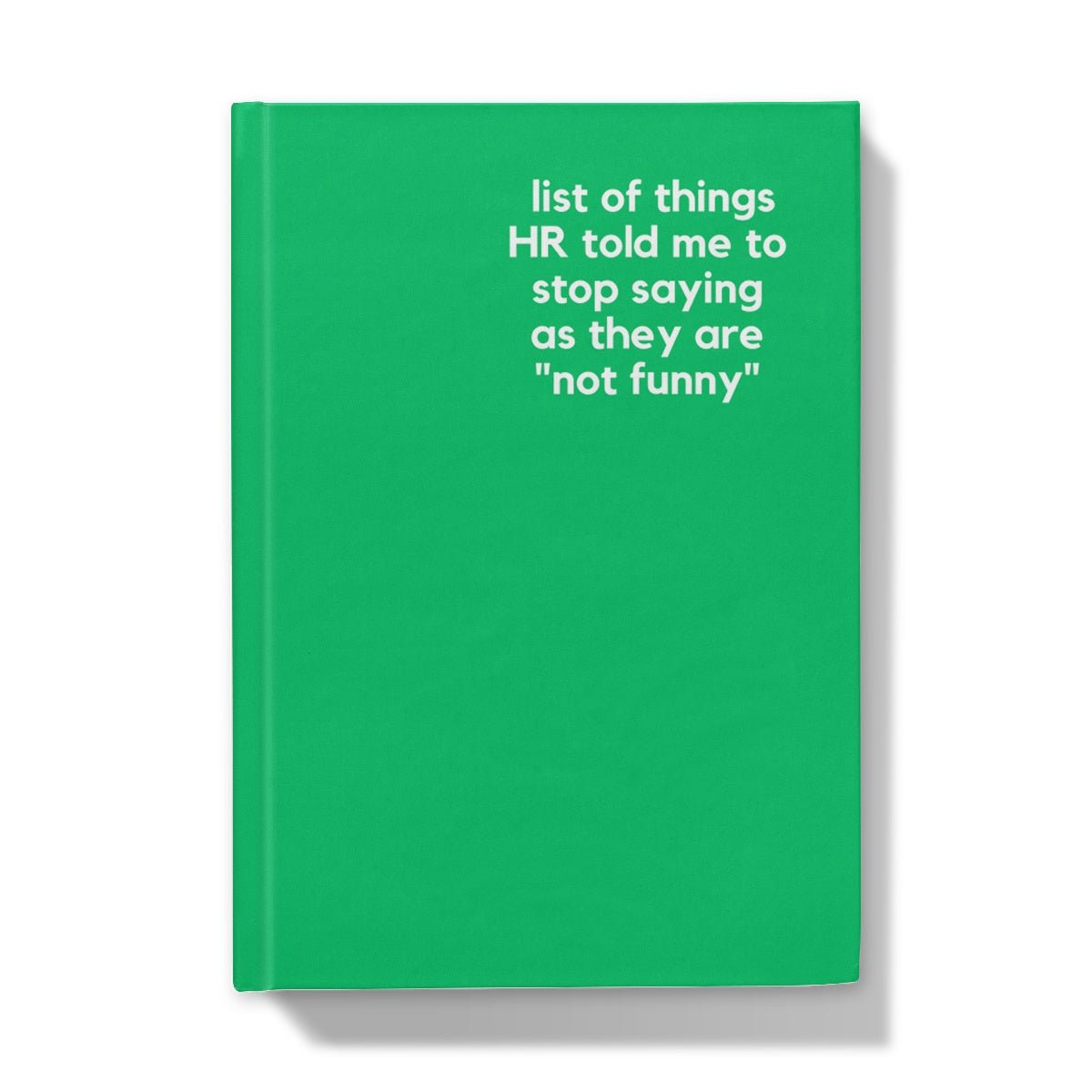 Hr List - Naughty Pad - Green Hardback Journal - StarJam Stationery