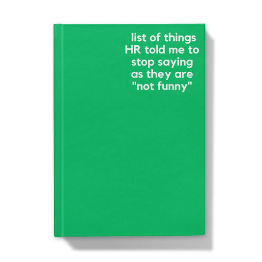 Hr List - Naughty Pad - Green Hardback Journal - StarJam Stationery