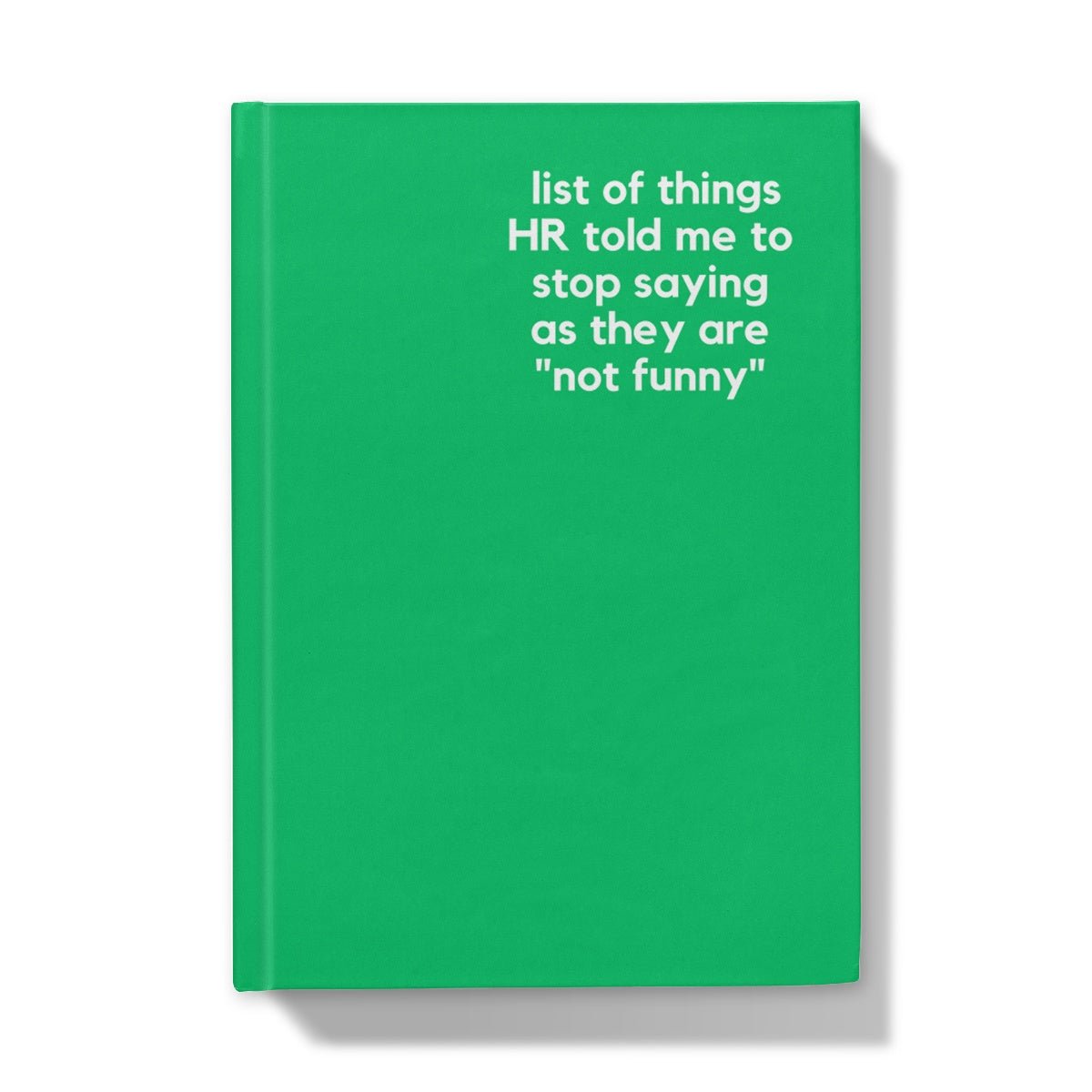 Hr List - Naughty Pad - Green Hardback Journal - StarJam Stationery