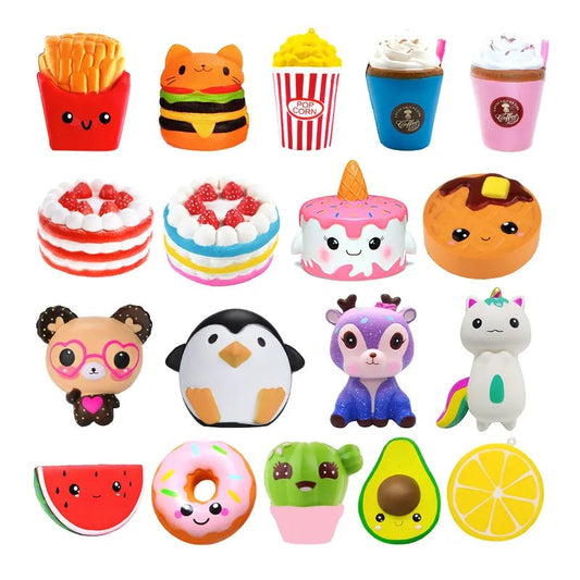 Jumbo Kawaii Popcorn Fries Panda Squishy Cake Deer Milk Squeeze Toys Slow Rising Cream Scented Antistress Child Kid Baby Toys - StarJam