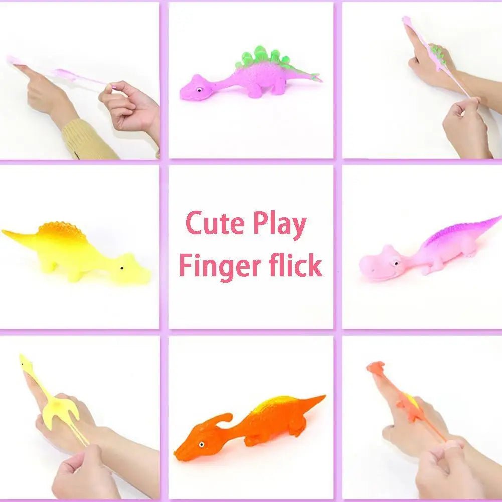 Mini Dinosaur Toy Catapult Launch Dinosaur Fun Tricky Chick Practice Elastic Chicken Finger Slingshot Decompression Toys Fl G2t0 - StarJam
