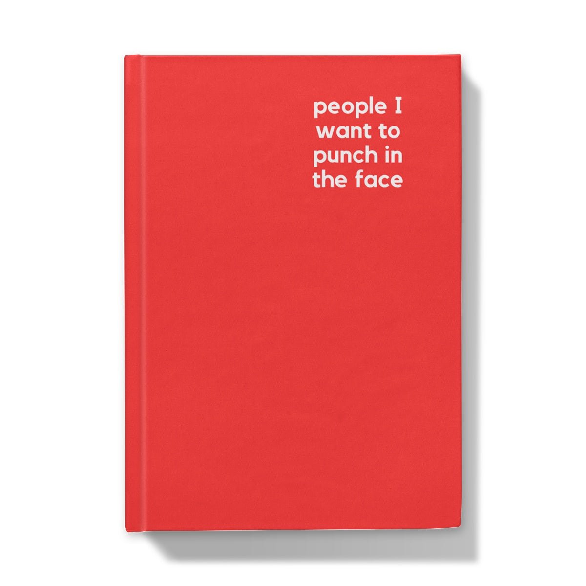 People I Want To Punch - Naughty Pad - Red Hardback Journal - StarJam Stationery