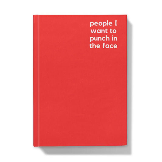 People I Want To Punch - Naughty Pad - Red Hardback Journal - StarJam Stationery