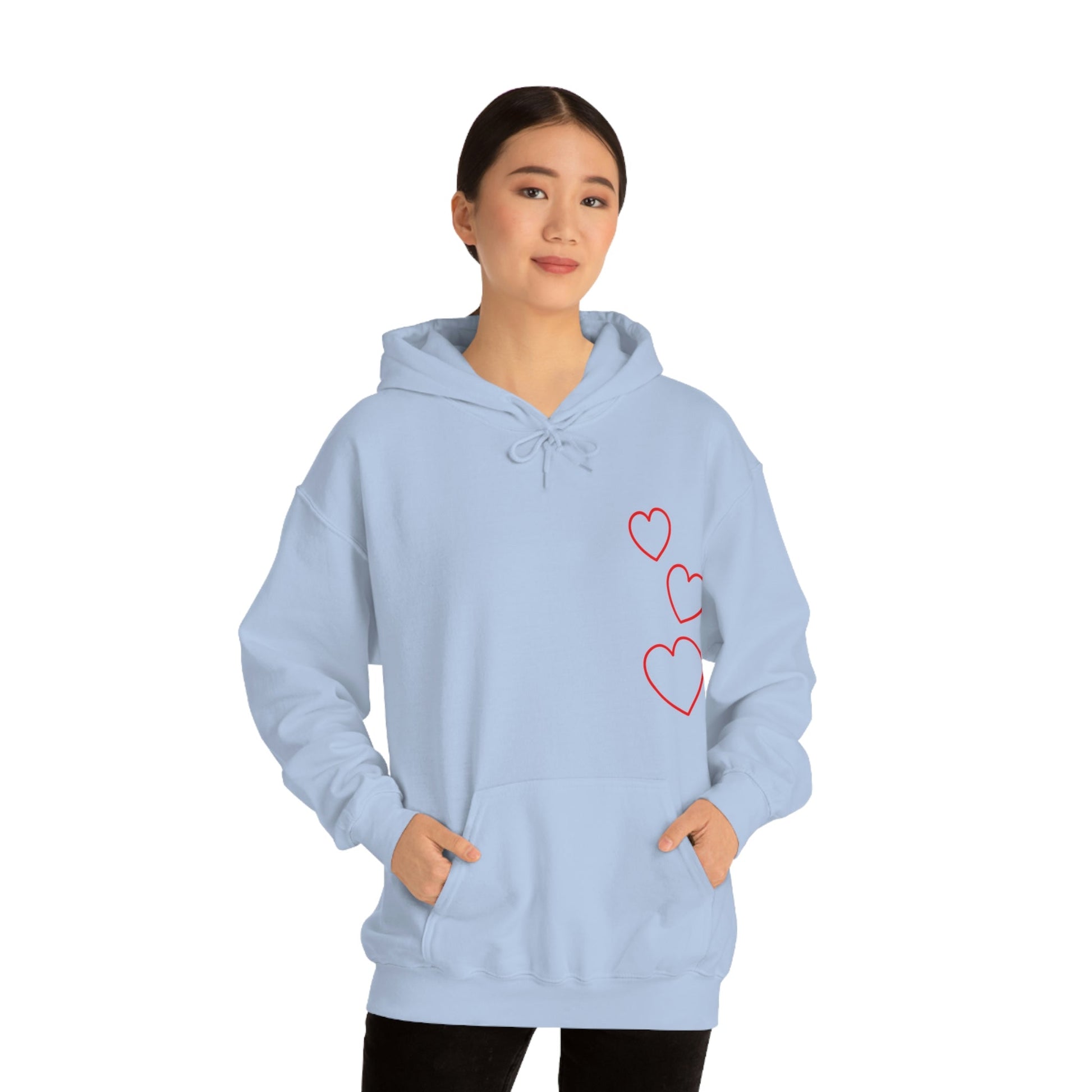 Red Hearts - Ladies Hoodie, Mens Hoodie, Trending, Love Heart, Fashion, Hooded Pullover, Sweatshirt, Hoody, Heavy Blend Hooded Sweats | Comfortable Hoodie - StarJam Hoodie