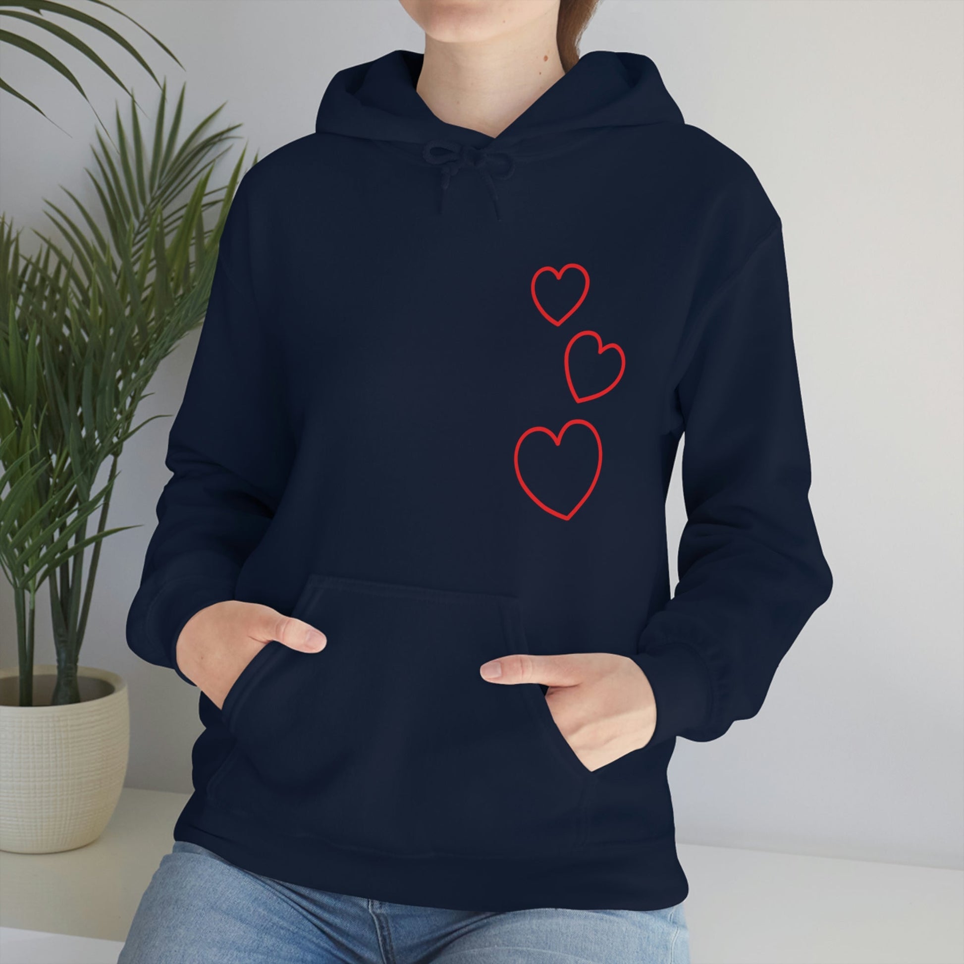 Red Hearts - Ladies Hoodie, Mens Hoodie, Trending, Love Heart, Fashion, Hooded Pullover, Sweatshirt, Hoody, Heavy Blend Hooded Sweats | Comfortable Hoodie - StarJam Hoodie