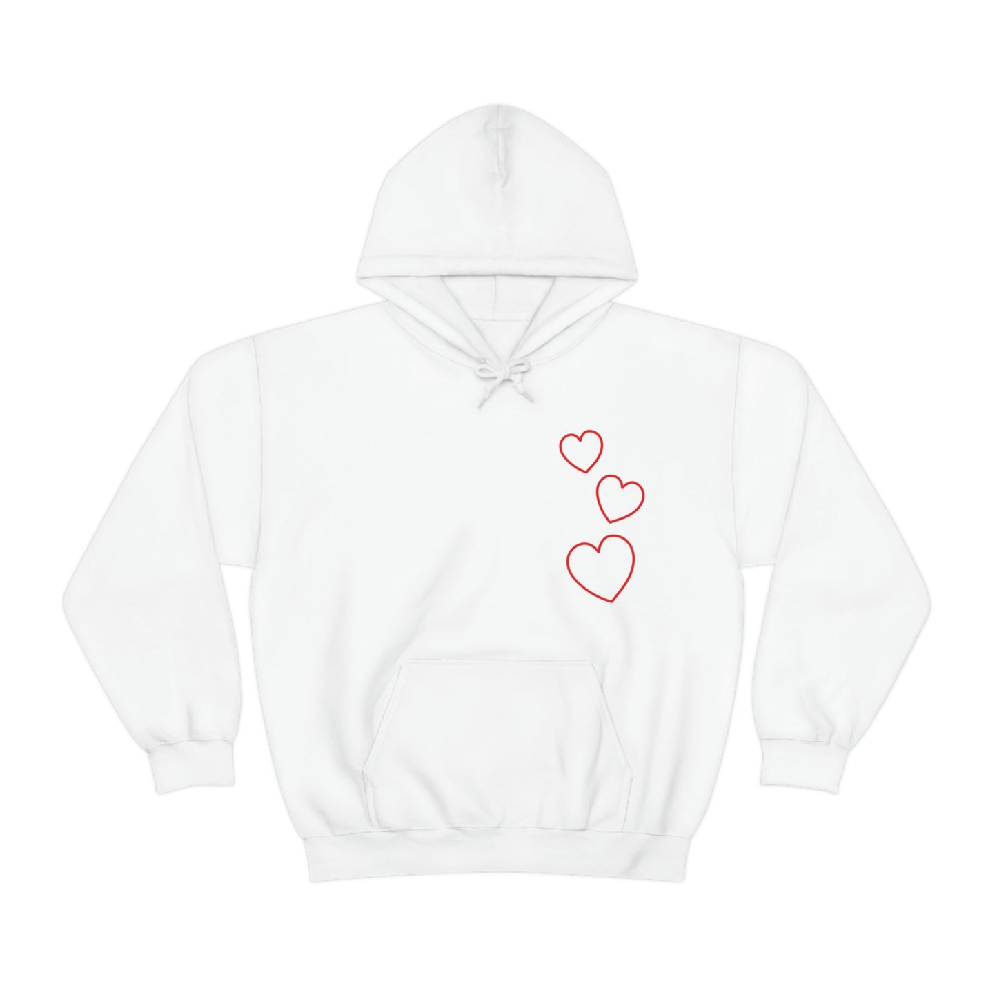 Red Hearts - Ladies Hoodie, Mens Hoodie, Trending, Love Heart, Fashion, Hooded Pullover, Sweatshirt, Hoody, Heavy Blend Hooded Sweats | Comfortable Hoodie - StarJam Hoodie