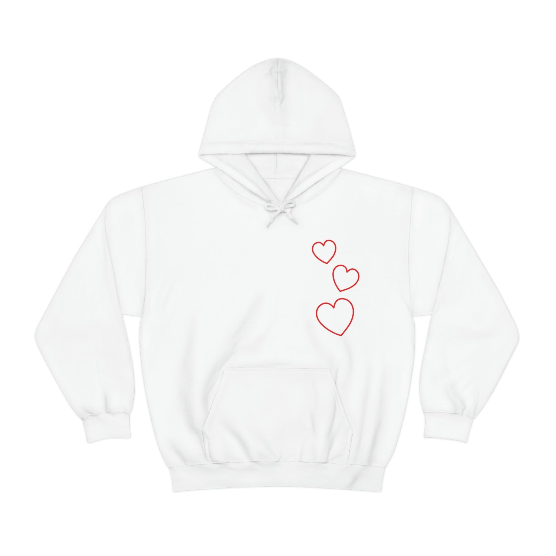 Red Hearts - Ladies Hoodie, Mens Hoodie, Trending, Love Heart, Fashion, Hooded Pullover, Sweatshirt, Hoody, Heavy Blend Hooded Sweats | Comfortable Hoodie - StarJam Hoodie