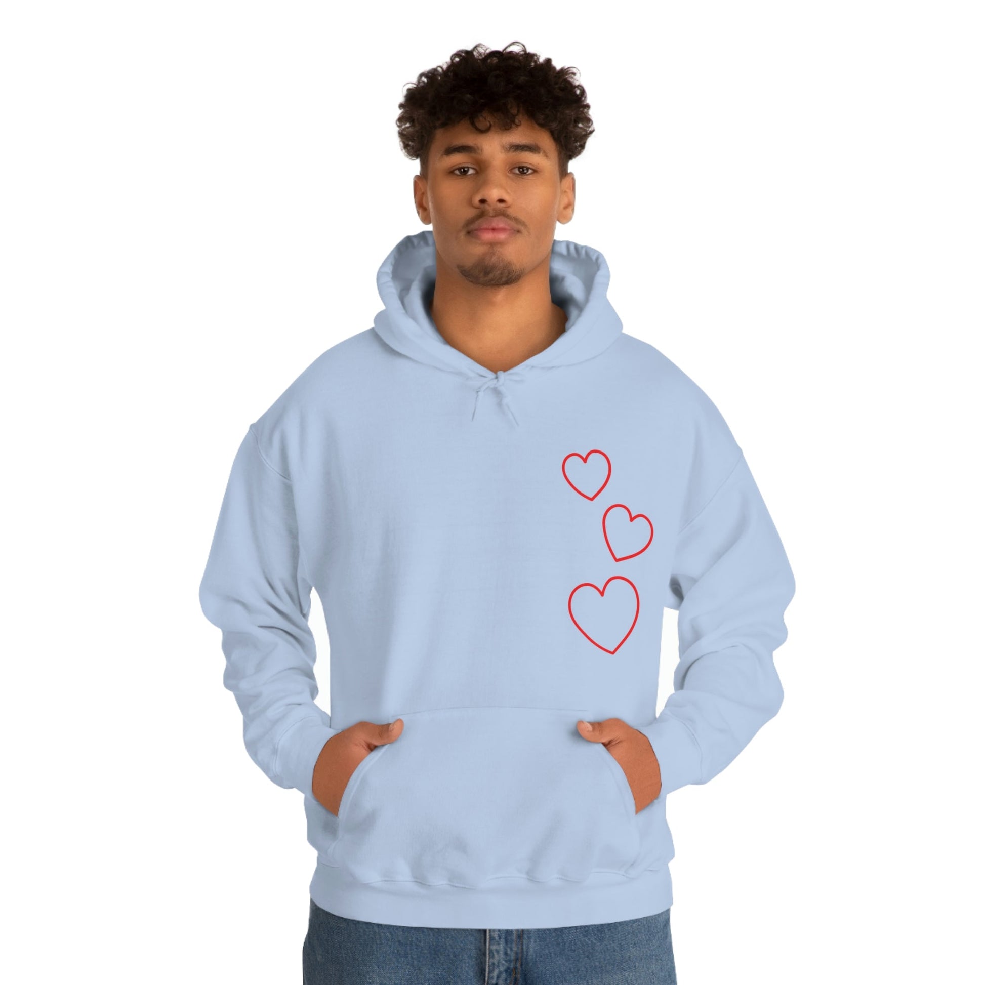 Red Hearts - Ladies Hoodie, Mens Hoodie, Trending, Love Heart, Fashion, Hooded Pullover, Sweatshirt, Hoody, Heavy Blend Hooded Sweats | Comfortable Hoodie - StarJam Hoodie