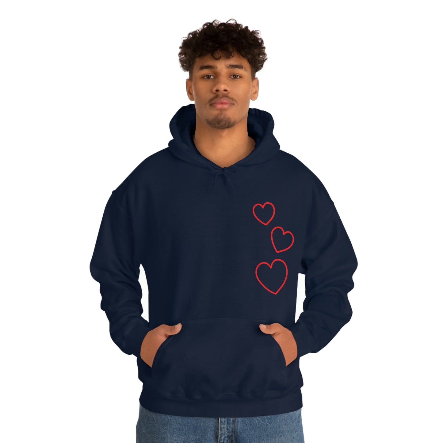 Red Hearts - Ladies Hoodie, Mens Hoodie, Trending, Love Heart, Fashion, Hooded Pullover, Sweatshirt, Hoody, Heavy Blend Hooded Sweats | Comfortable Hoodie - StarJam Hoodie