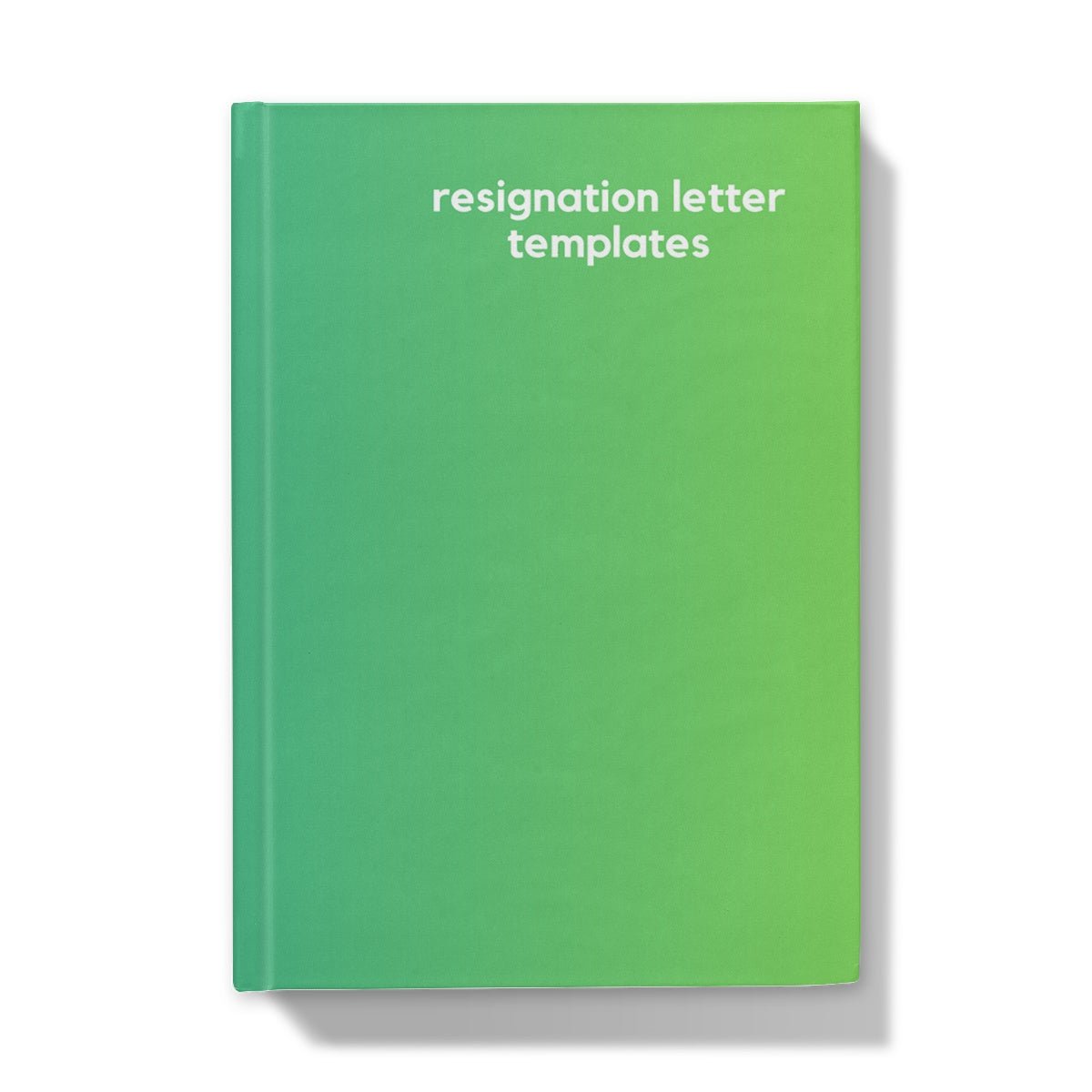 Resignation Letter - Naughty Pad - Green Yellow Hardback Journal - StarJam Stationery