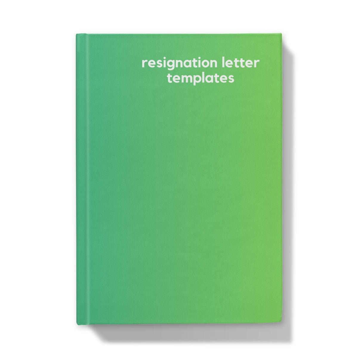 Resignation Letter - Naughty Pad - Green Yellow Hardback Journal - StarJam Stationery