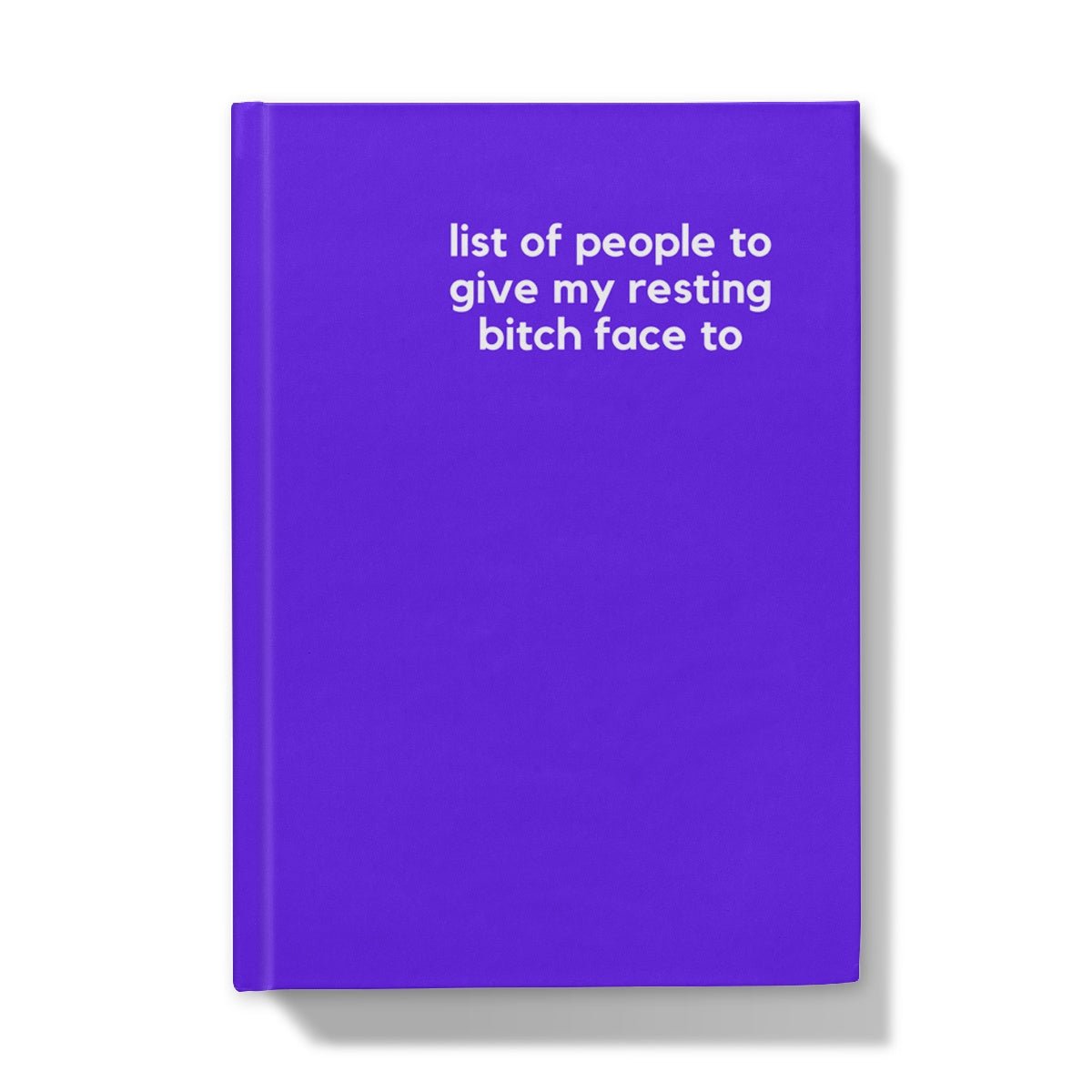 Resting Bitch Face - Naughty Pad - Blue Hardback Journal - StarJam Stationery