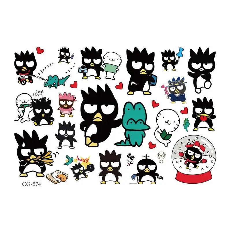 Sanrio Tattoo Stickers Kids Birthday Party Decoration Kawaii Anime Figure Hello Kitty Kuromi Cinnamoroll Stickers Cosplay Toys - StarJam