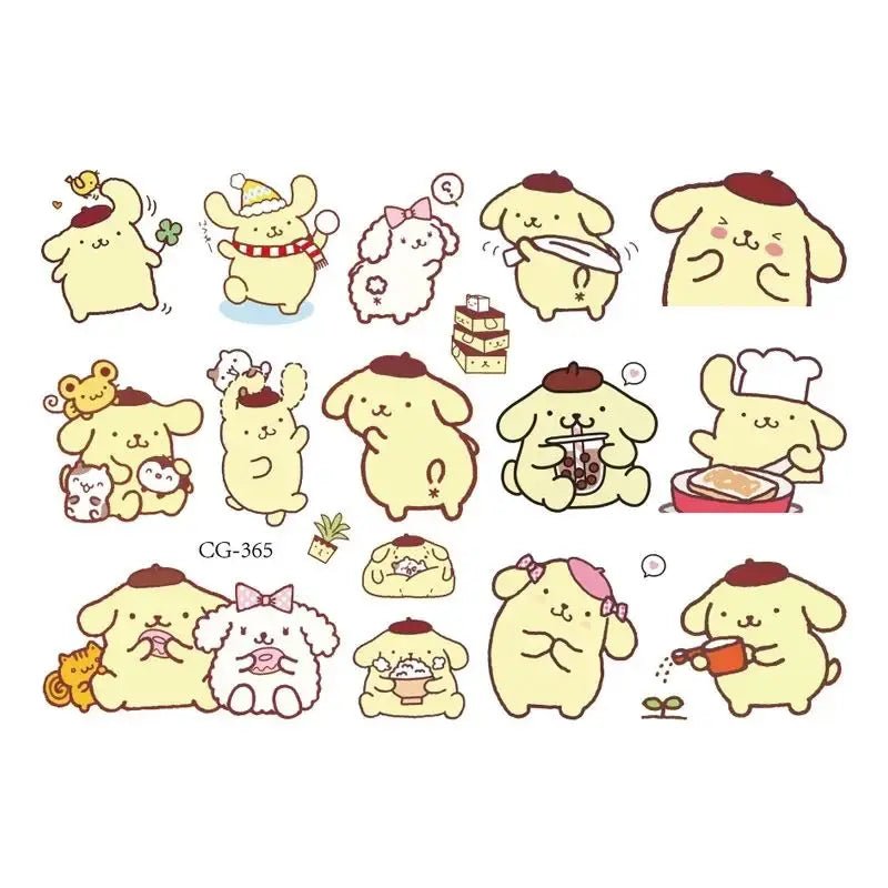Sanrio Tattoo Stickers Kids Birthday Party Decoration Kawaii Anime Figure Hello Kitty Kuromi Cinnamoroll Stickers Cosplay Toys - StarJam