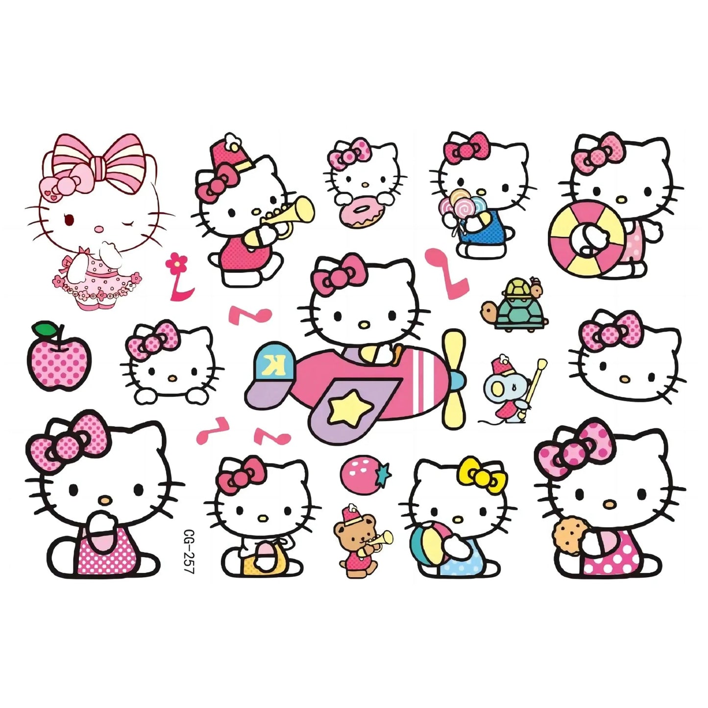 Sanrio Tattoo Stickers Kids Birthday Party Decoration Kawaii Anime Figure Hello Kitty Kuromi Cinnamoroll Stickers Cosplay Toys - StarJam