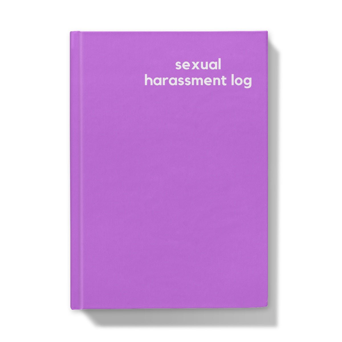 Sexual Harassment Log - Naughty Pad - Purple Hardback Journal - StarJam Stationery