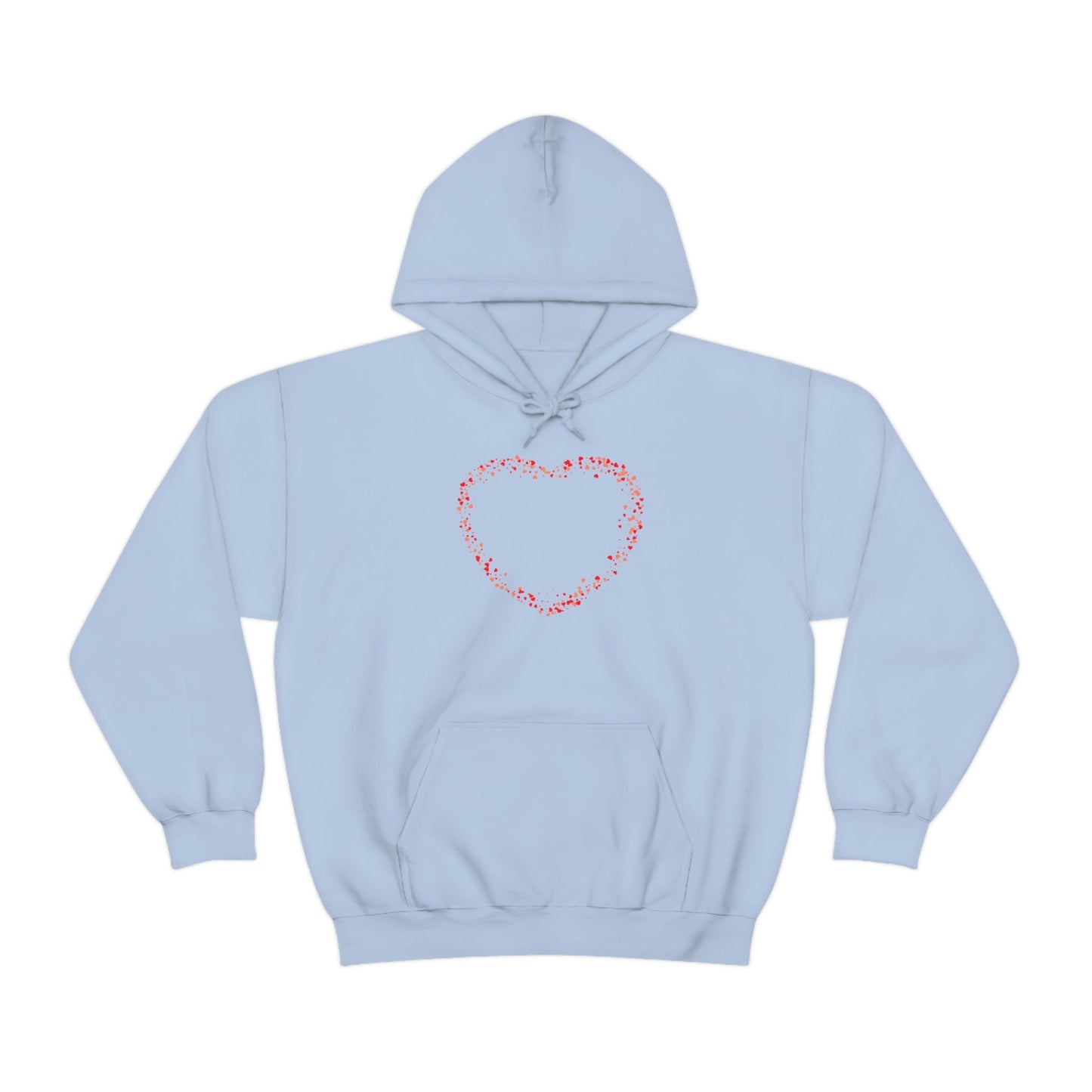 Tiny Red Print Hearts - Ladies Hoodie, Mens Hoodie, Trending, Love Heart, Fashion, Hooded Pullover, Sweatshirt, Hoody, Cozy, Soft, Durable | Comfortable Hoodie - StarJam Hoodie