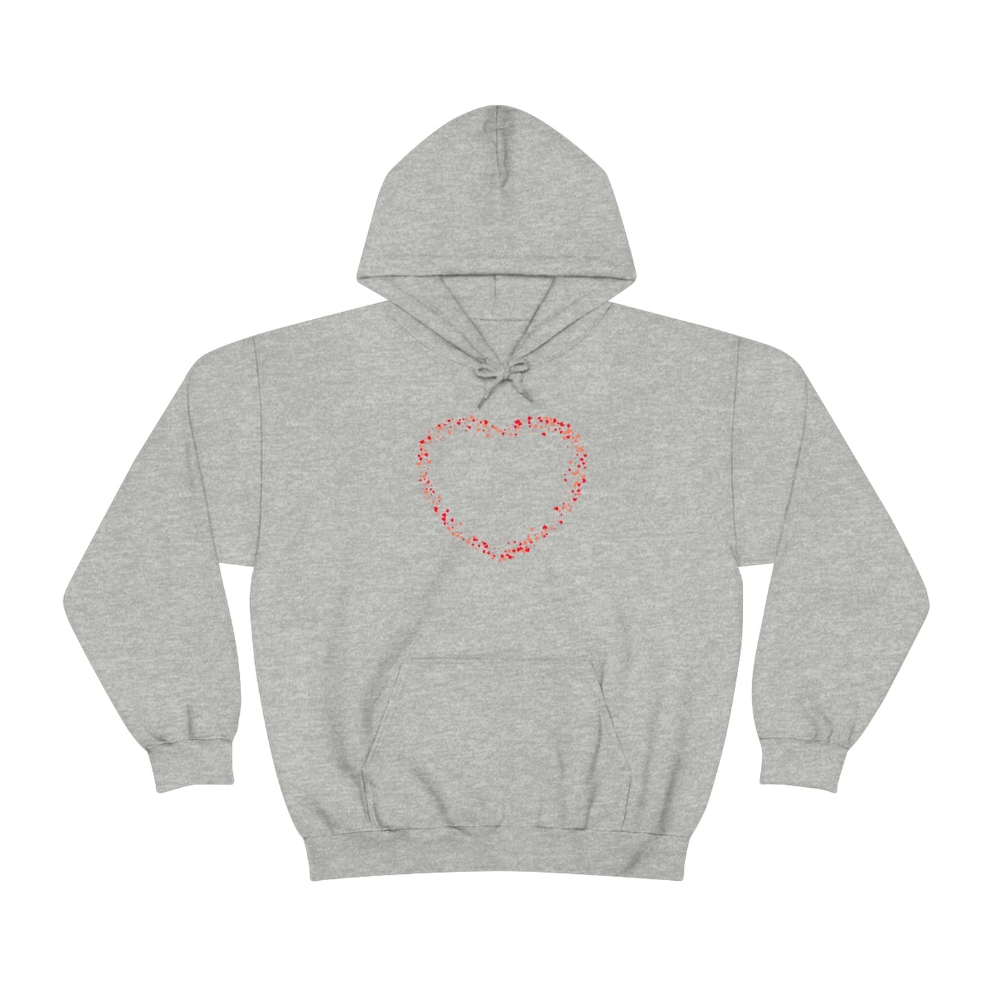 Tiny Red Print Hearts - Ladies Hoodie, Mens Hoodie, Trending, Love Heart, Fashion, Hooded Pullover, Sweatshirt, Hoody, Cozy, Soft, Durable | Comfortable Hoodie - StarJam Hoodie