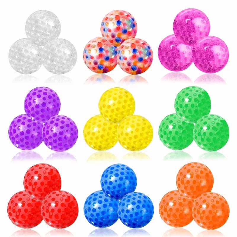 Vent Water Bead Ball Squeezing Toy 3.5cmtpr Soft Glue Children Adult Squeeze Ball Grape Ball Play Stress Reliever Toys For Kids - StarJam