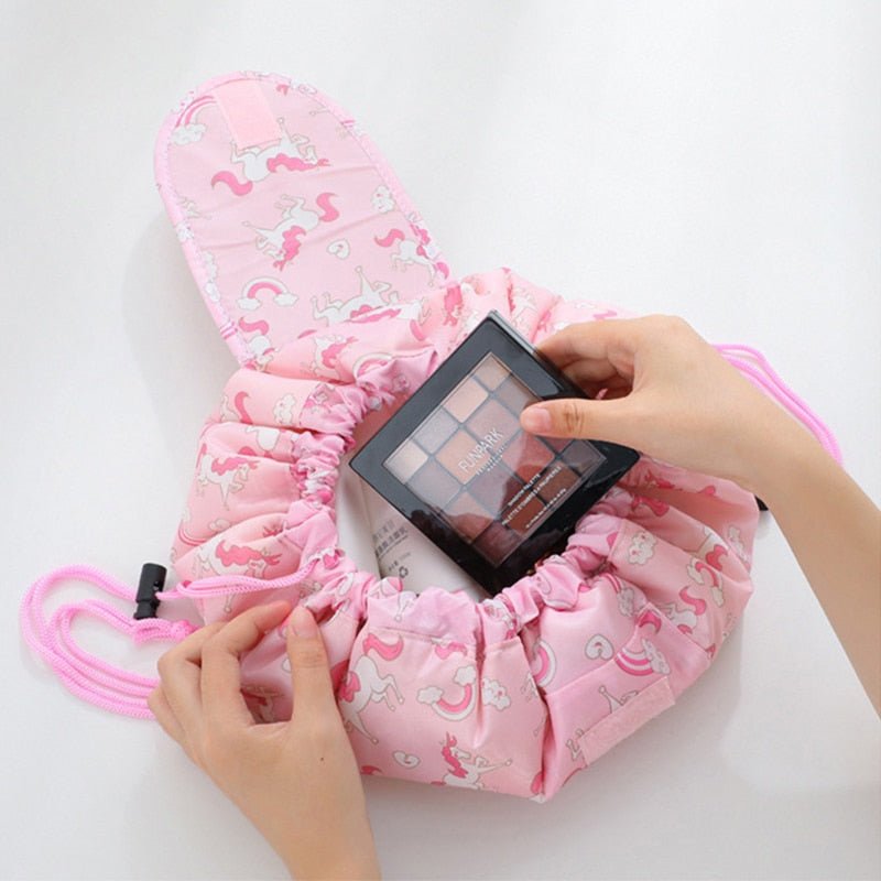 Women Drawstring Cosmetic Bag Travel Storage Makeup Bag Organizer Female Make Up Pouch Portable Waterproof Toiletry Beauty Case - StarJam Gifts