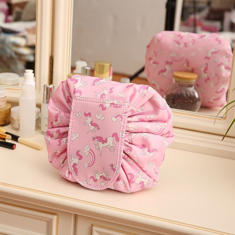 Women Drawstring Cosmetic Bag Travel Storage Makeup Bag Organizer Female Make Up Pouch Portable Waterproof Toiletry Beauty Case - StarJam Gifts