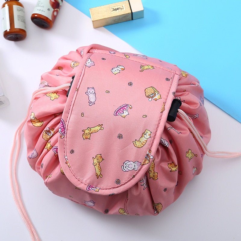 Women Drawstring Cosmetic Bag Travel Storage Makeup Bag Organizer Female Make Up Pouch Portable Waterproof Toiletry Beauty Case - StarJam Gifts