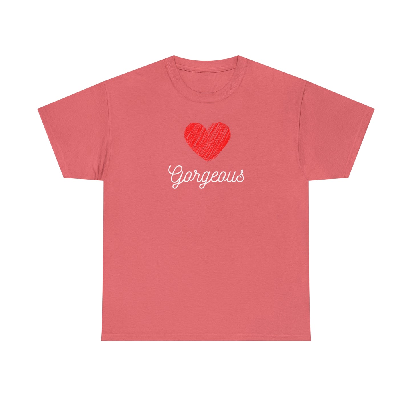 Gorgeous Heart, Love, Positivity, Romantic, Unisex Heavy Cotton Tee - StarJam T-Shirt