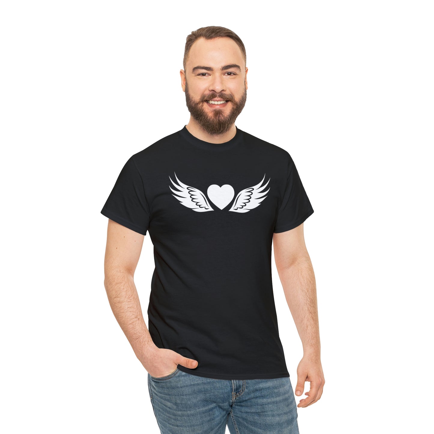 Heart Angel Motivational T-shirt - Inspiring Graphic Tee For Men And Women | Inspiring Words | Positive Vibes | Unique Design | Perfect Gift | Best Quality Tee