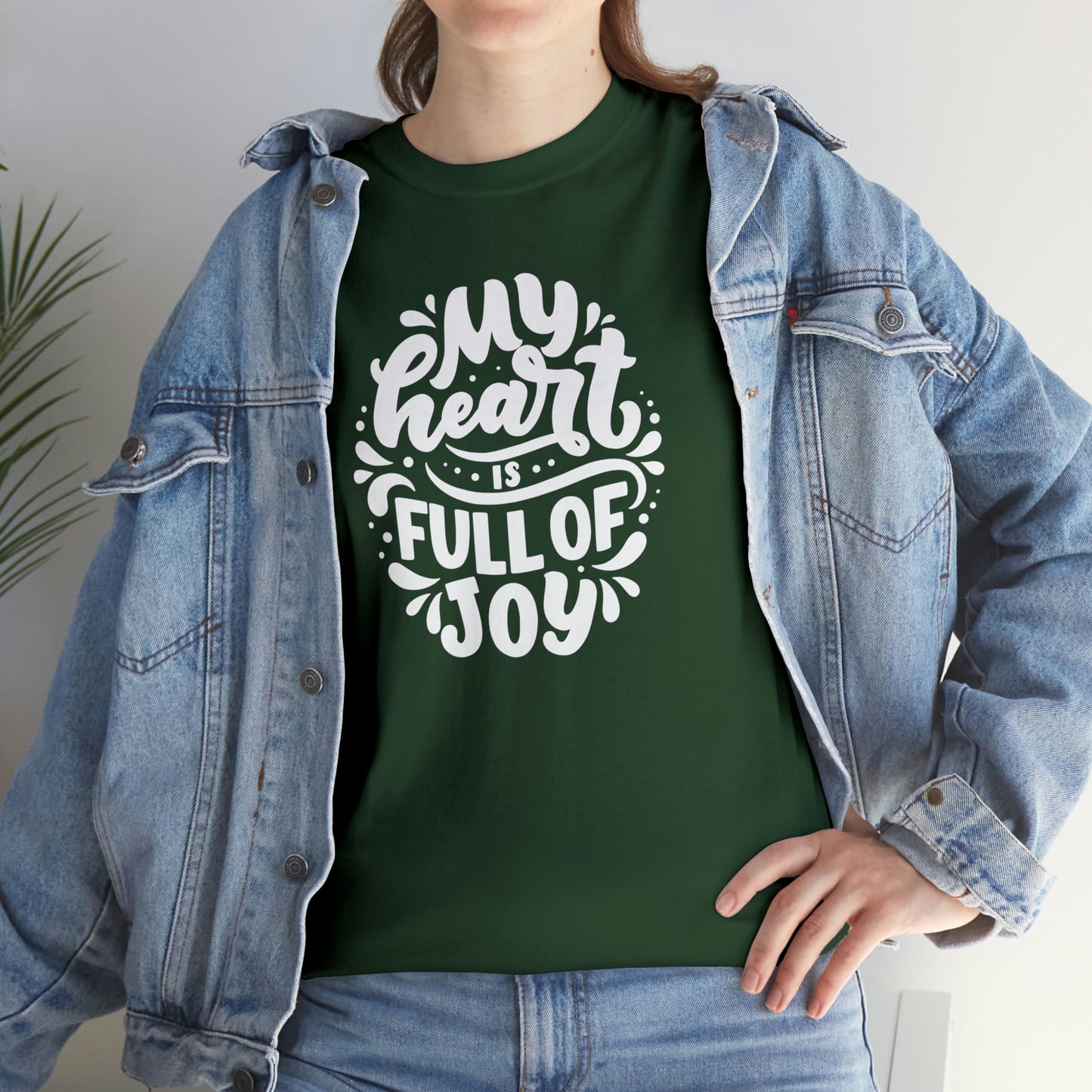 Heart Joy Motivational T-shirt - Inspiring Graphic Tee For Men And Women | Inspiring Words | Positive Vibes | Unique Design | Perfect Gift | Best Quality Tee