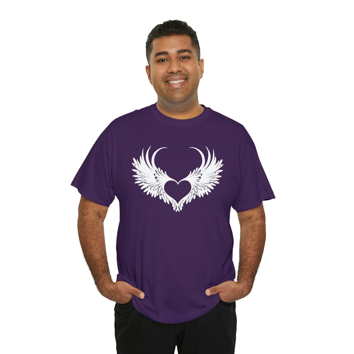 Angel Heart Motivational T-shirt - Inspiring Graphic Tee For Men And Women | Inspiring Words | Positive Vibes | Unique Design | Perfect Gift | Best Quality Tee