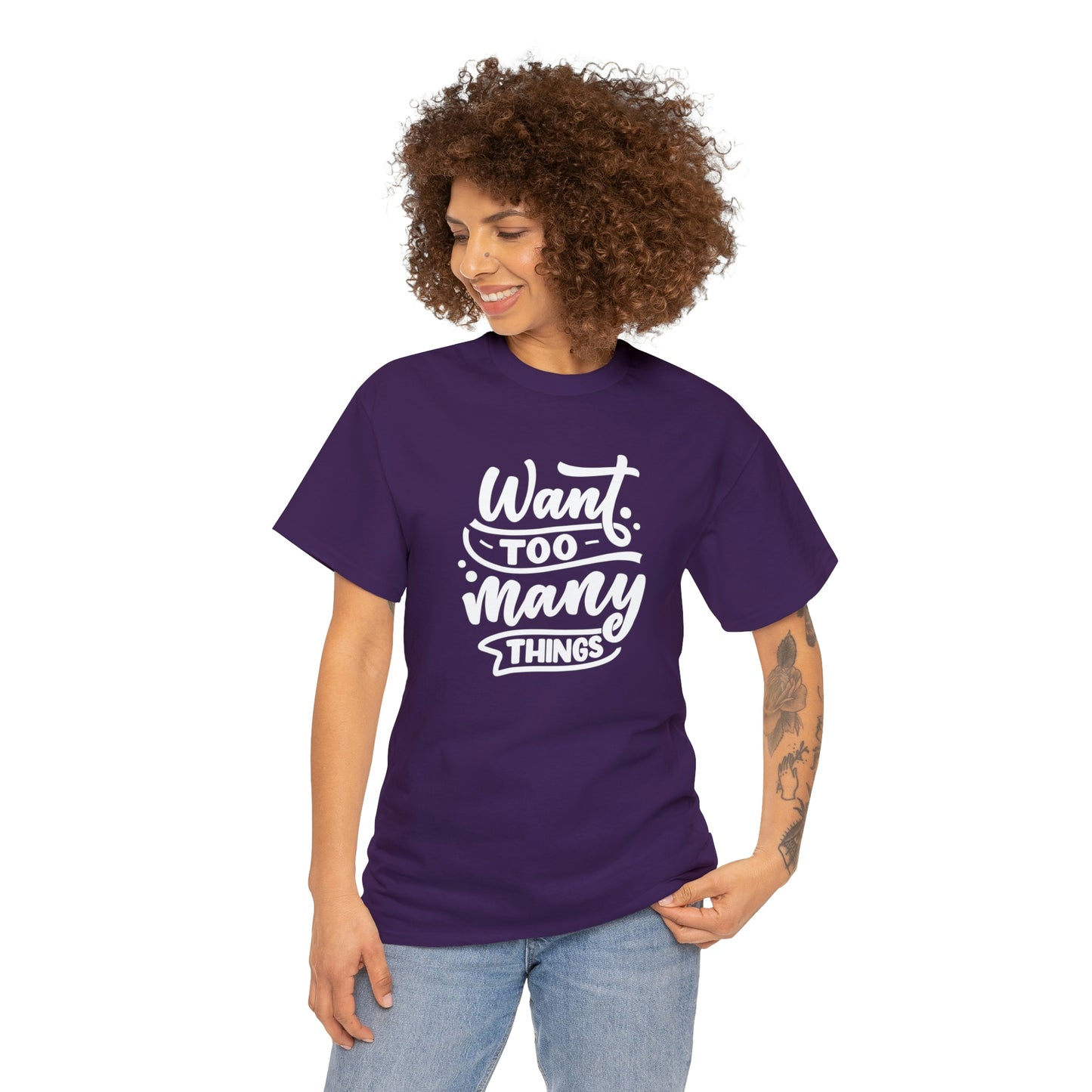 Want Many Motivational T-shirt - Inspiring Graphic Tee For Men And Women | Inspiring Words | Positive Vibes | Unique Design | Perfect Gift | Best Quality Tee