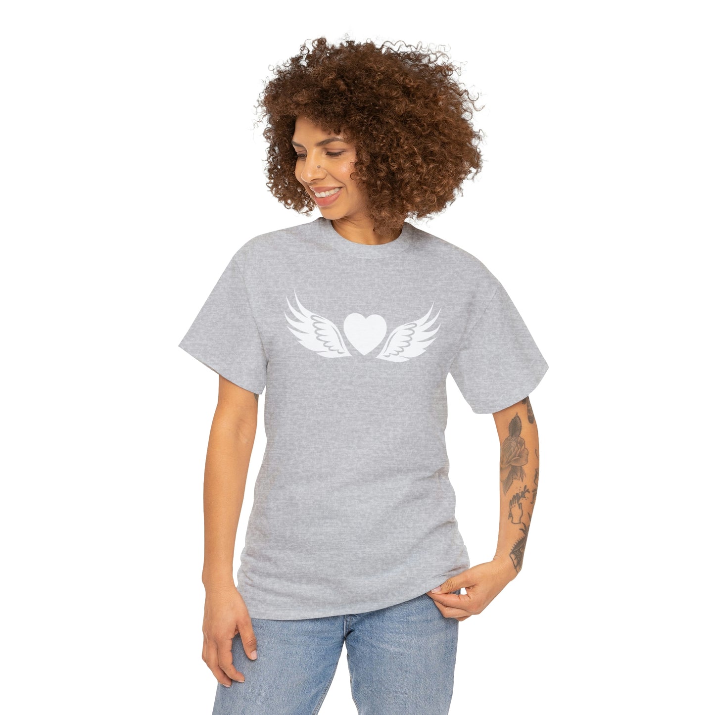 Heart Angel Motivational T-shirt - Inspiring Graphic Tee For Men And Women | Inspiring Words | Positive Vibes | Unique Design | Perfect Gift | Best Quality Tee