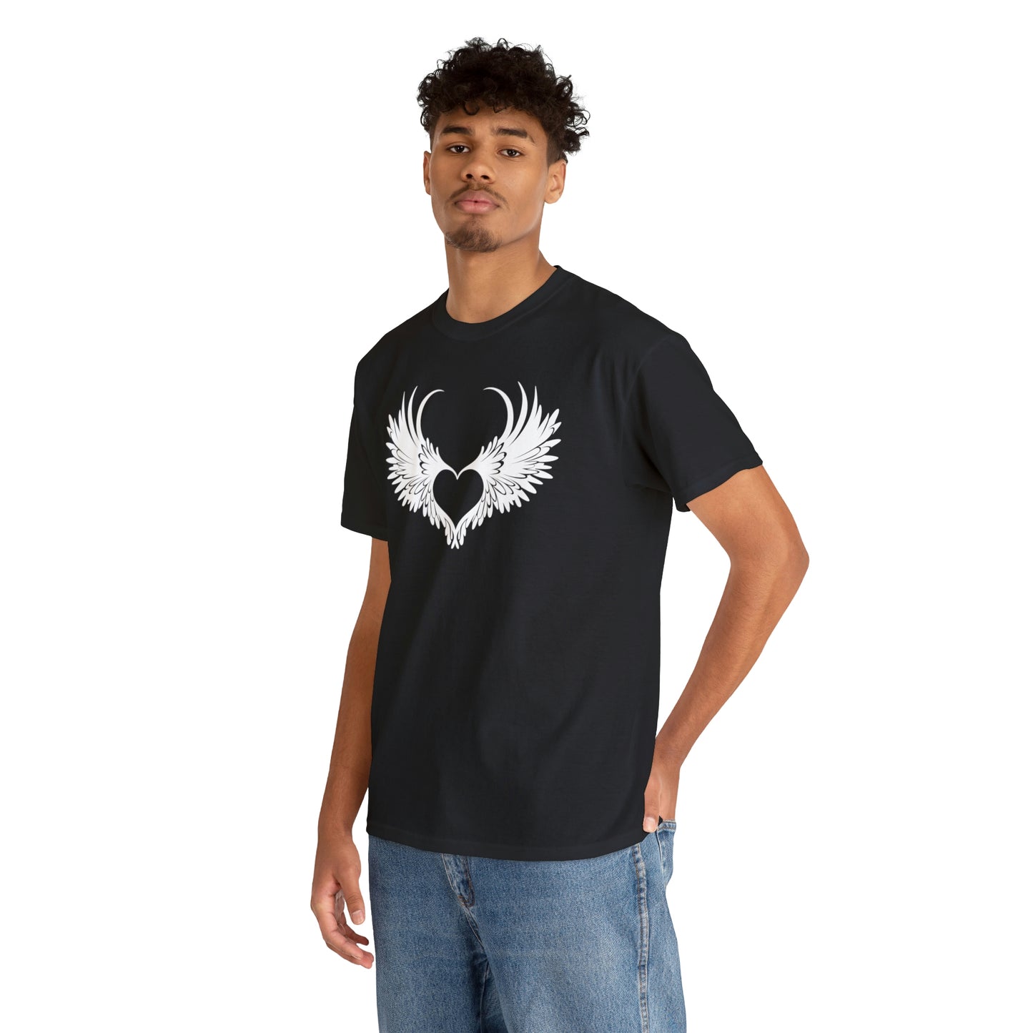 Angel Heart Motivational T-shirt - Inspiring Graphic Tee For Men And Women | Inspiring Words | Positive Vibes | Unique Design | Perfect Gift | Best Quality Tee