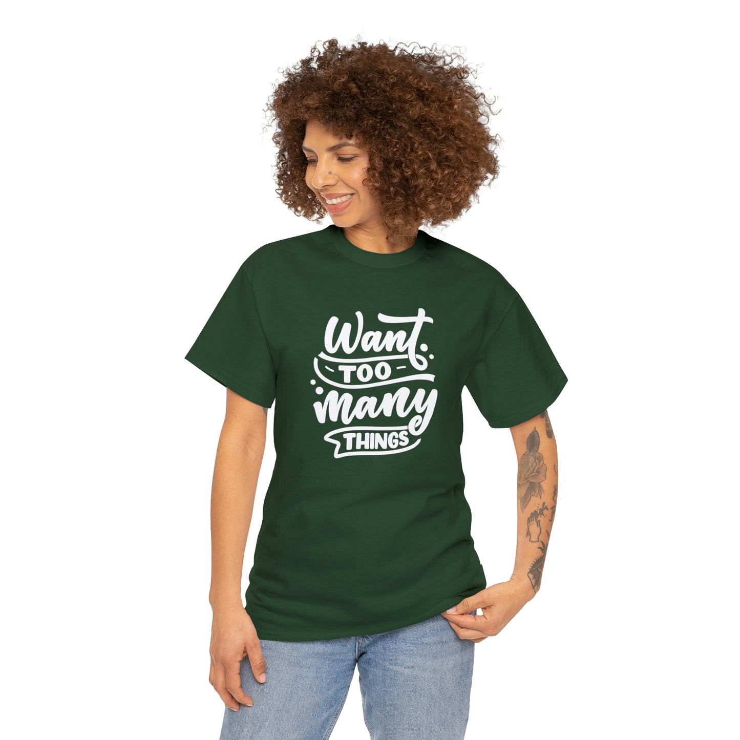 Want Many Motivational T-shirt - Inspiring Graphic Tee For Men And Women | Inspiring Words | Positive Vibes | Unique Design | Perfect Gift | Best Quality Tee