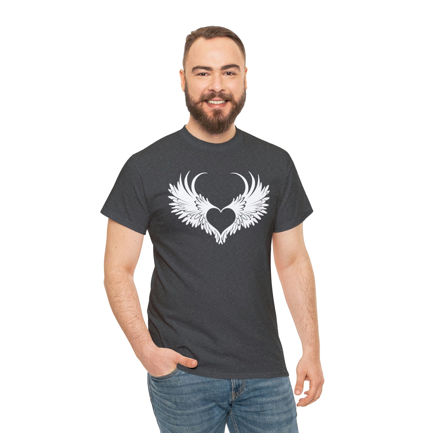 Angel Heart Motivational T-shirt - Inspiring Graphic Tee For Men And Women | Inspiring Words | Positive Vibes | Unique Design | Perfect Gift | Best Quality Tee