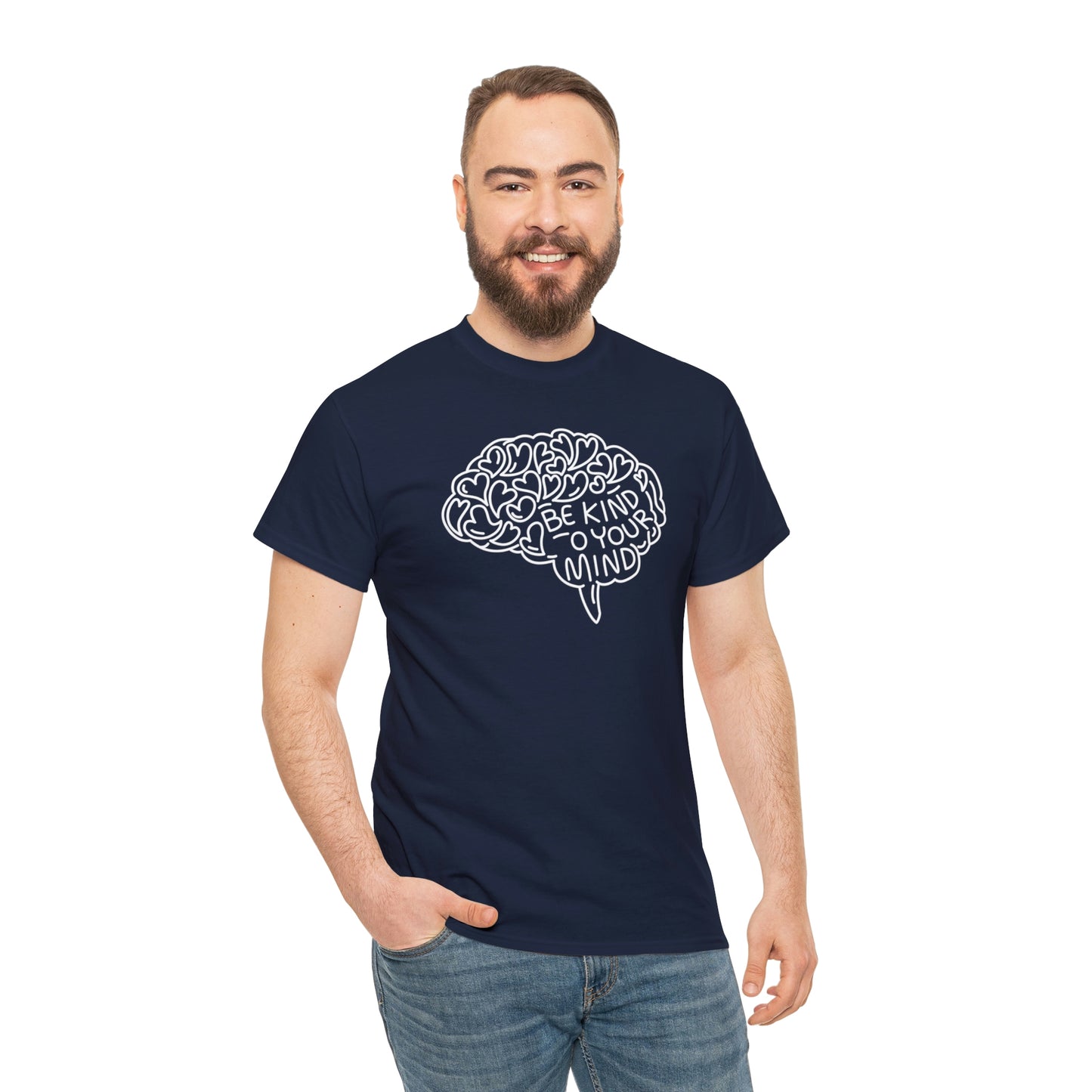 Kind Mind Motivational T-shirt - Inspiring Graphic Tee For Men And Women | Inspiring Words | Positive Vibes | Unique Design | Perfect Gift | Best Quality Tee