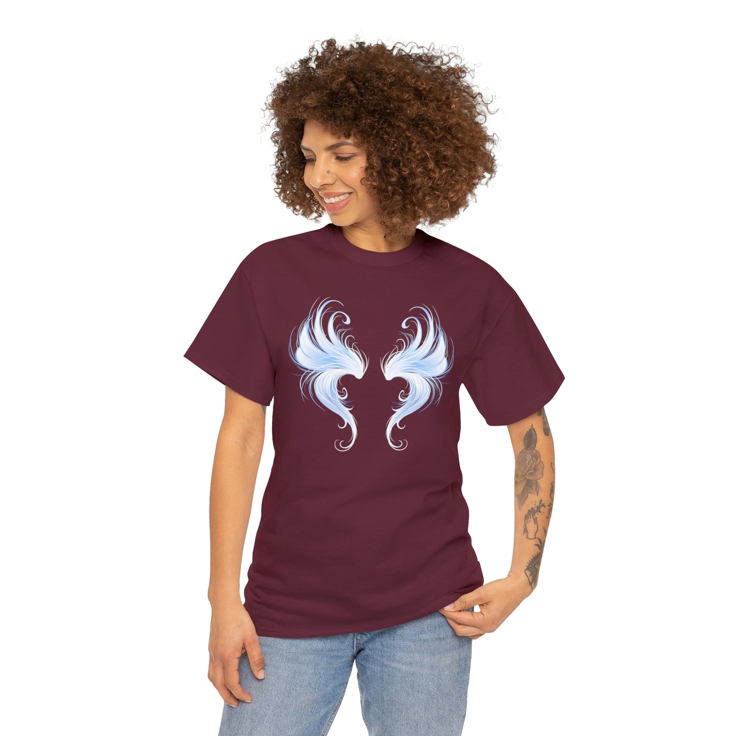 Angel Wing Motivational T-shirt - Inspiring Graphic Tee For Men And Women | Inspiring Words | Positive Vibes | Unique Design | Perfect Gift | Best Quality Tee