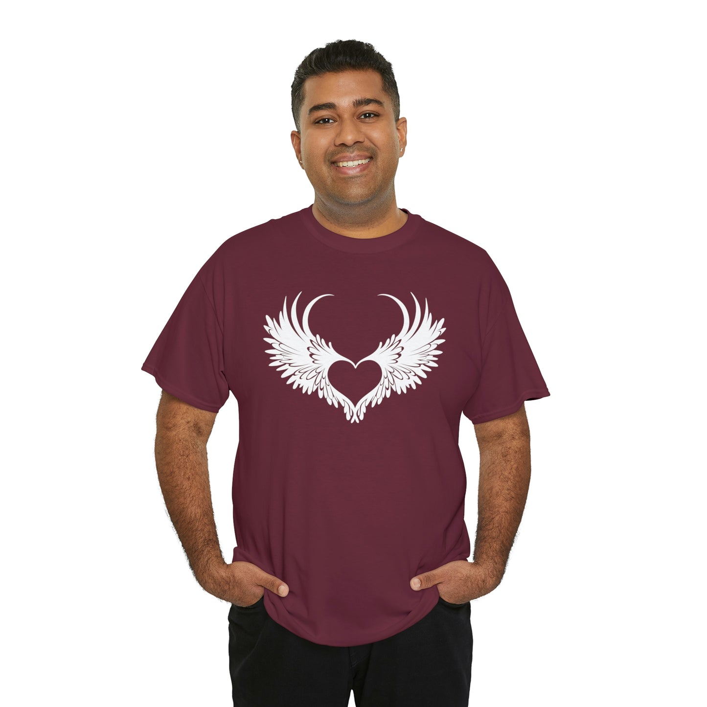 Angel Heart Motivational T-shirt - Inspiring Graphic Tee For Men And Women | Inspiring Words | Positive Vibes | Unique Design | Perfect Gift | Best Quality Tee