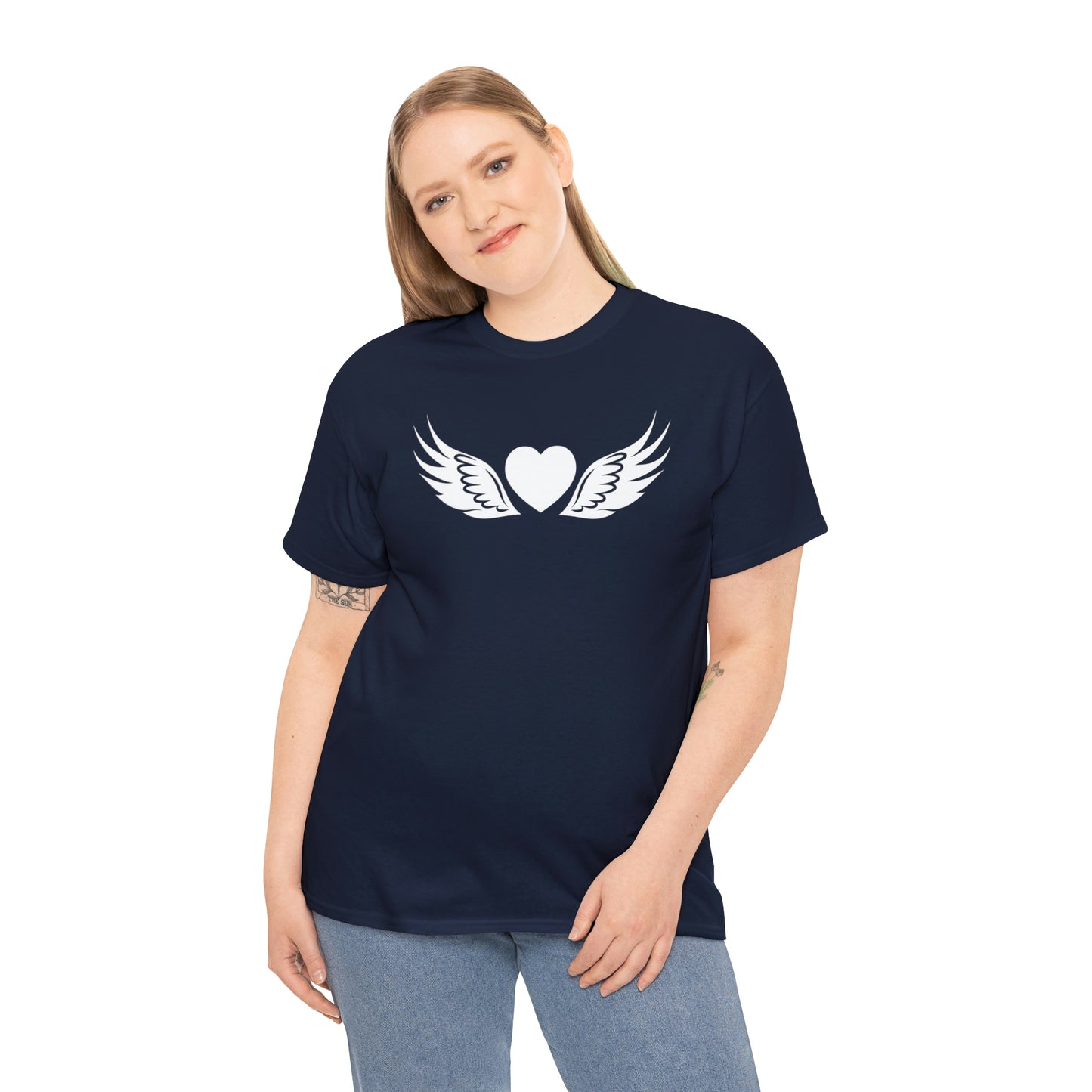 Heart Angel Motivational T-shirt - Inspiring Graphic Tee For Men And Women | Inspiring Words | Positive Vibes | Unique Design | Perfect Gift | Best Quality Tee