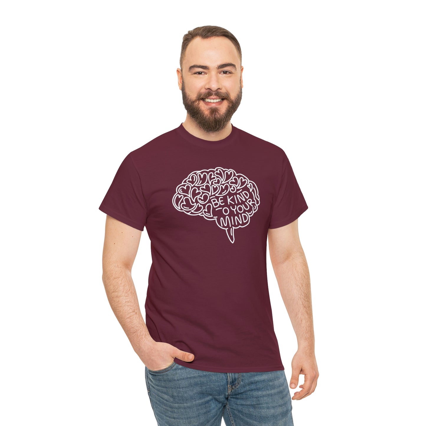 Kind Mind Motivational T-shirt - Inspiring Graphic Tee For Men And Women | Inspiring Words | Positive Vibes | Unique Design | Perfect Gift | Best Quality Tee