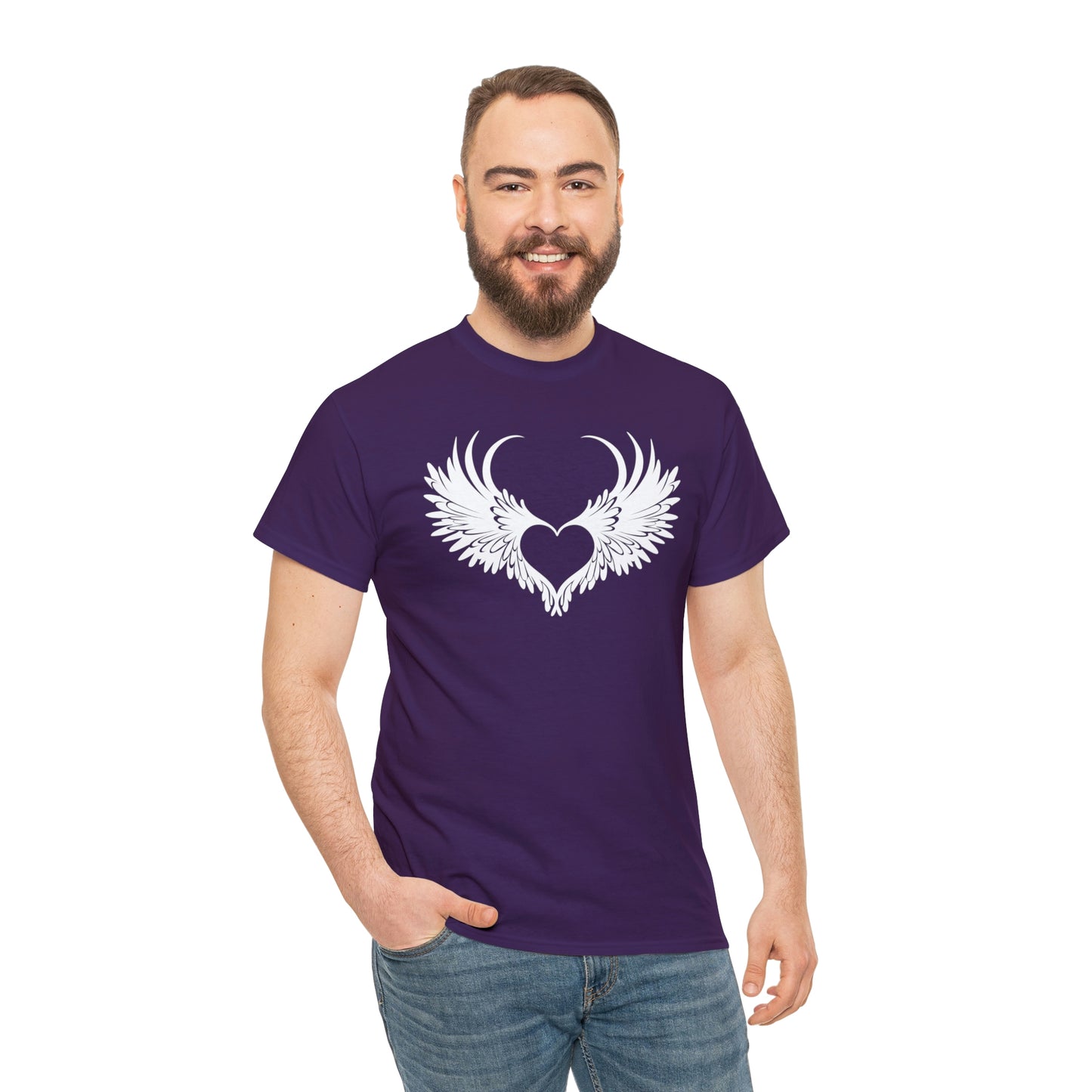 Angel Heart Motivational T-shirt - Inspiring Graphic Tee For Men And Women | Inspiring Words | Positive Vibes | Unique Design | Perfect Gift | Best Quality Tee