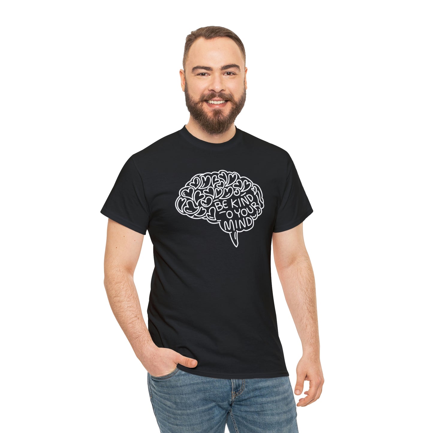 Kind Mind Motivational T-shirt - Inspiring Graphic Tee For Men And Women | Inspiring Words | Positive Vibes | Unique Design | Perfect Gift | Best Quality Tee