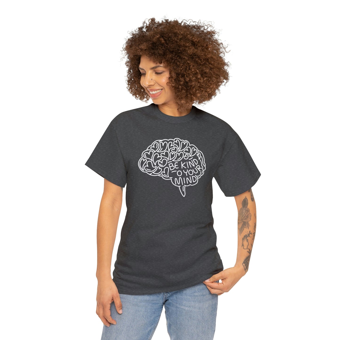 Kind Mind Motivational T-shirt - Inspiring Graphic Tee For Men And Women | Inspiring Words | Positive Vibes | Unique Design | Perfect Gift | Best Quality Tee