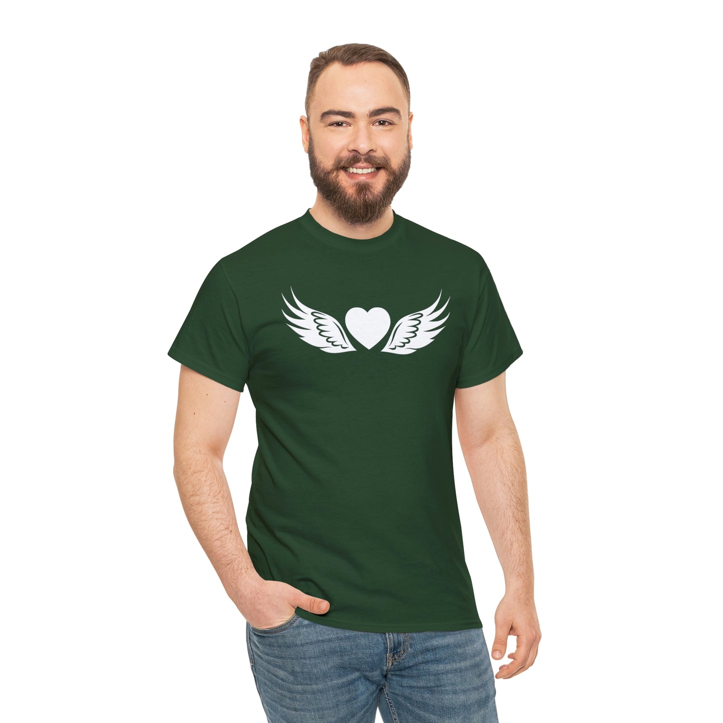 Heart Angel Motivational T-shirt - Inspiring Graphic Tee For Men And Women | Inspiring Words | Positive Vibes | Unique Design | Perfect Gift | Best Quality Tee