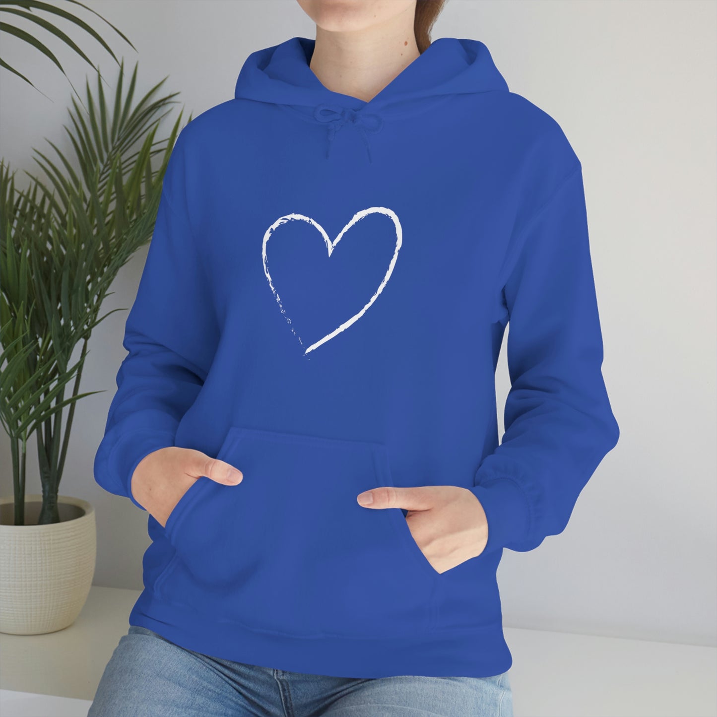 White Heart - Ladies Hoodie, Mens Hoodie, Trending, Love Heart, Fashion, Hooded Pullover, Sweatshirt, Hoody, Heavy Blend Hooded Sweats | Comfortable Hoodie