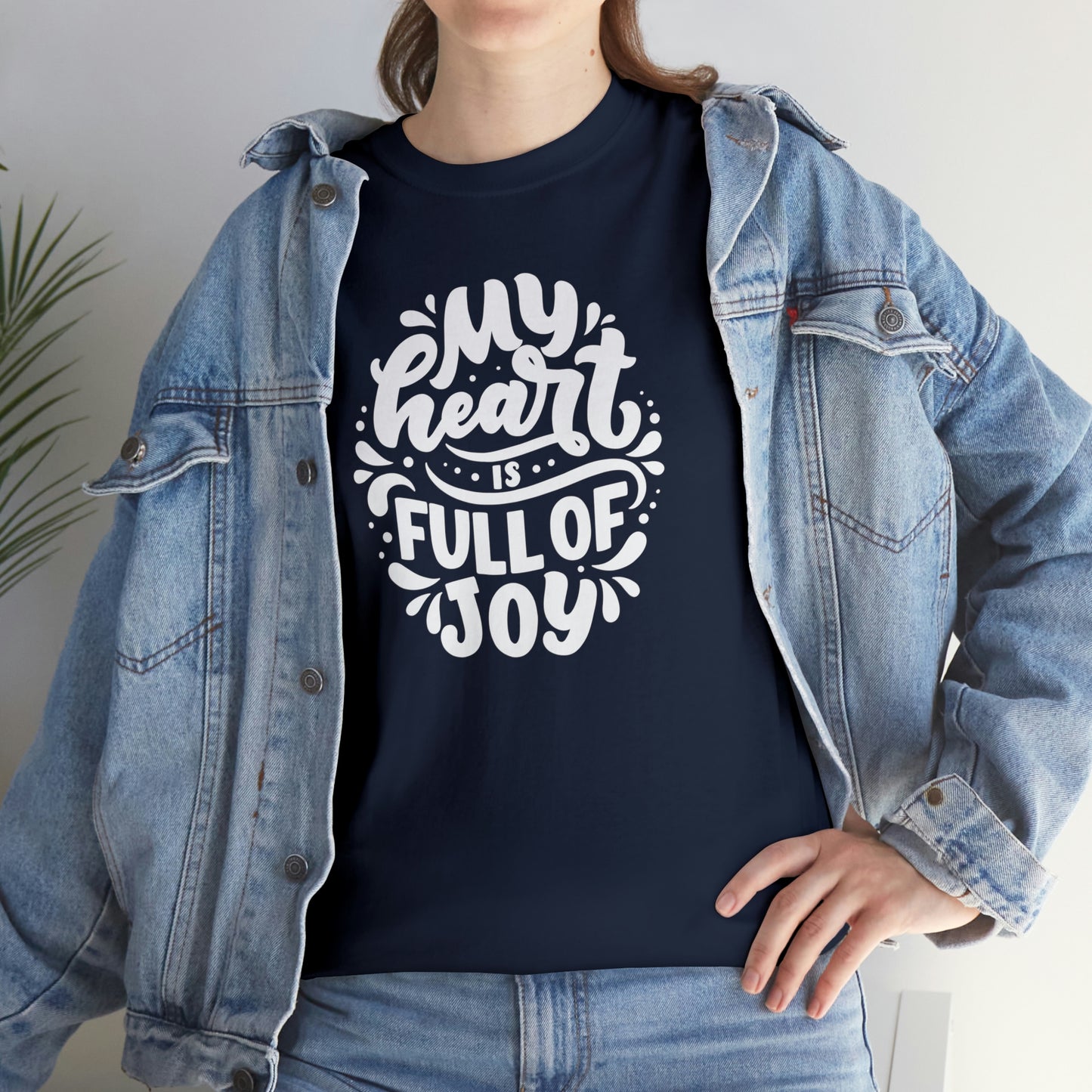 Heart Joy Motivational T-shirt - Inspiring Graphic Tee For Men And Women | Inspiring Words | Positive Vibes | Unique Design | Perfect Gift | Best Quality Tee