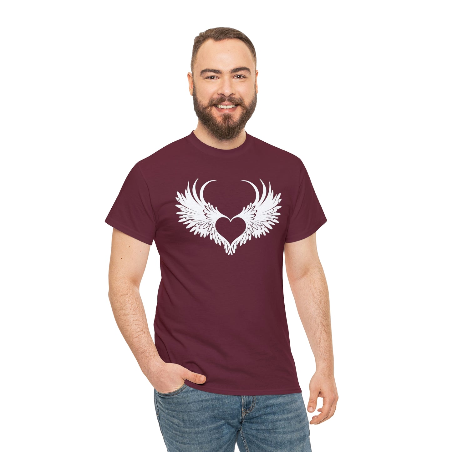 Angel Heart Motivational T-shirt - Inspiring Graphic Tee For Men And Women | Inspiring Words | Positive Vibes | Unique Design | Perfect Gift | Best Quality Tee