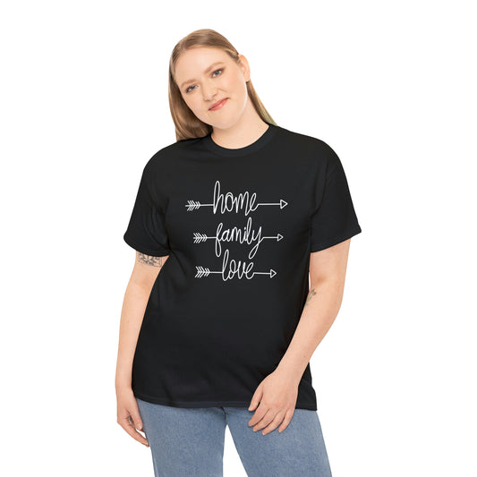 Family Love Motivational T-shirt - Inspiring Graphic Tee For Men And Women | Inspiring Words | Positive Vibes | Unique Design | Perfect Gift | Best Quality Tee