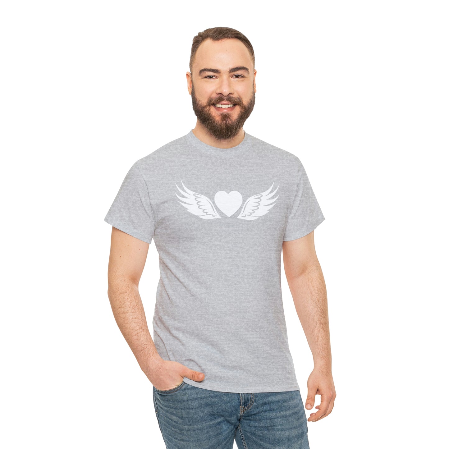 Heart Angel Motivational T-shirt - Inspiring Graphic Tee For Men And Women | Inspiring Words | Positive Vibes | Unique Design | Perfect Gift | Best Quality Tee